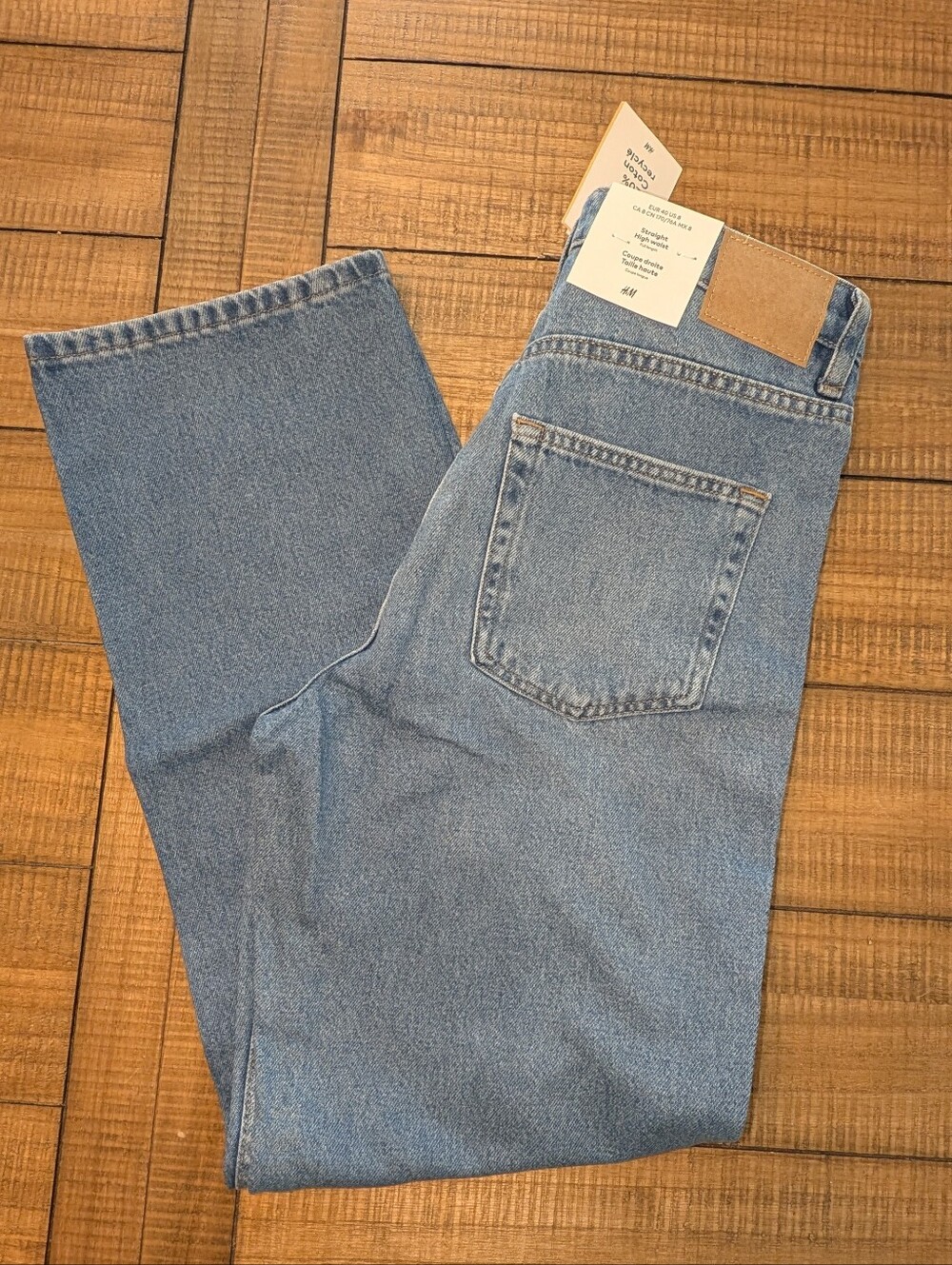 H&M Straight High Waist Jeans - 8